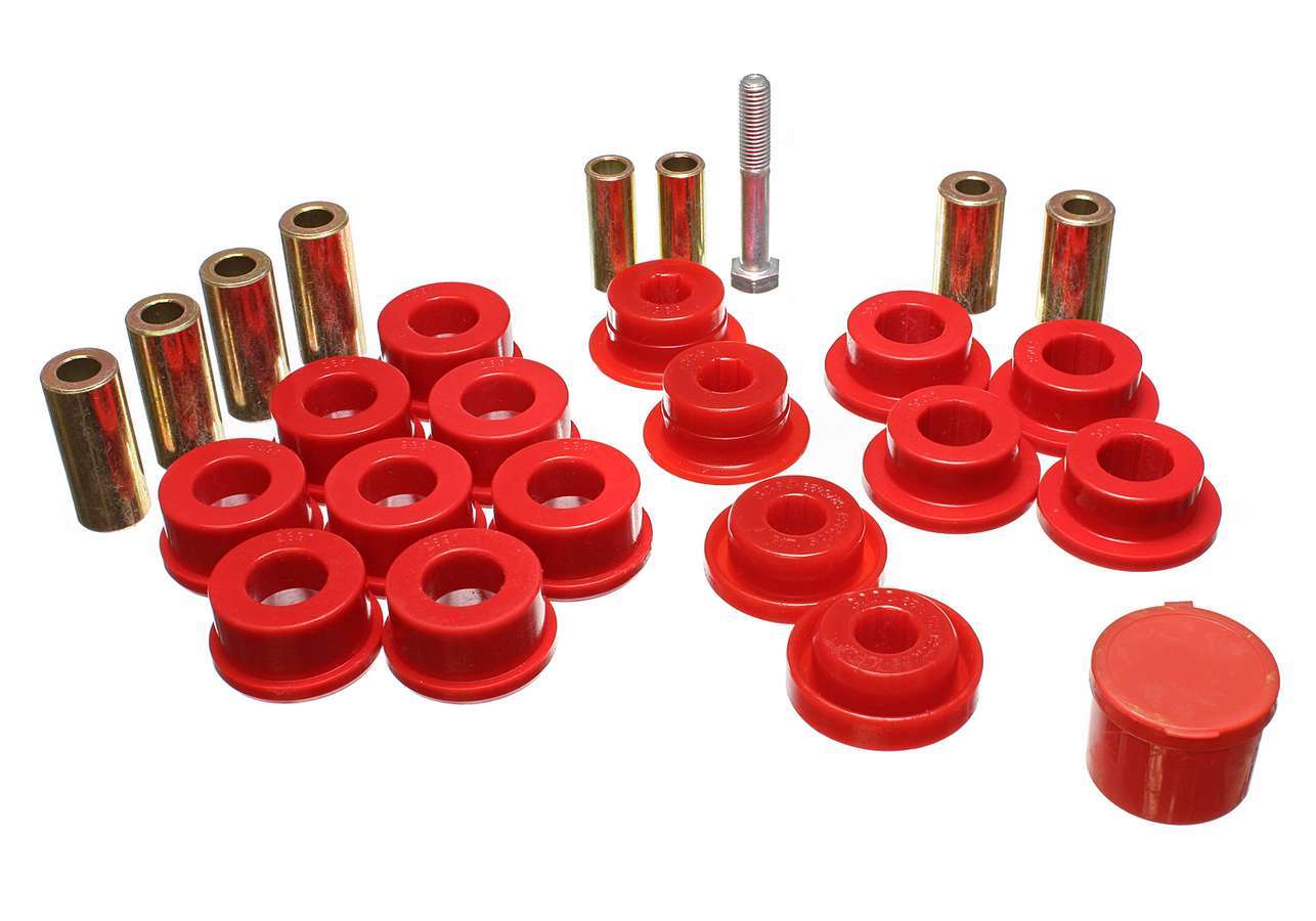 Energy Suspension Front Control Arm Bushing Set Wrangler JK 2.3108G (Red)