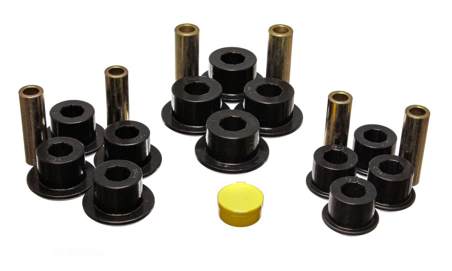 Energy Suspension Rear Leaf Spring Bushing Kit GM 1/2 Ton Truck 2/4WD 99-06 3.2141G (Black)
