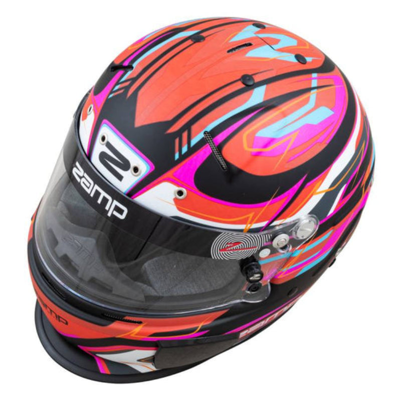 Zamp RL-70E Switch Helmet (Graphic), SA2020 & FIA 8859-2015, Red/Black Graphic