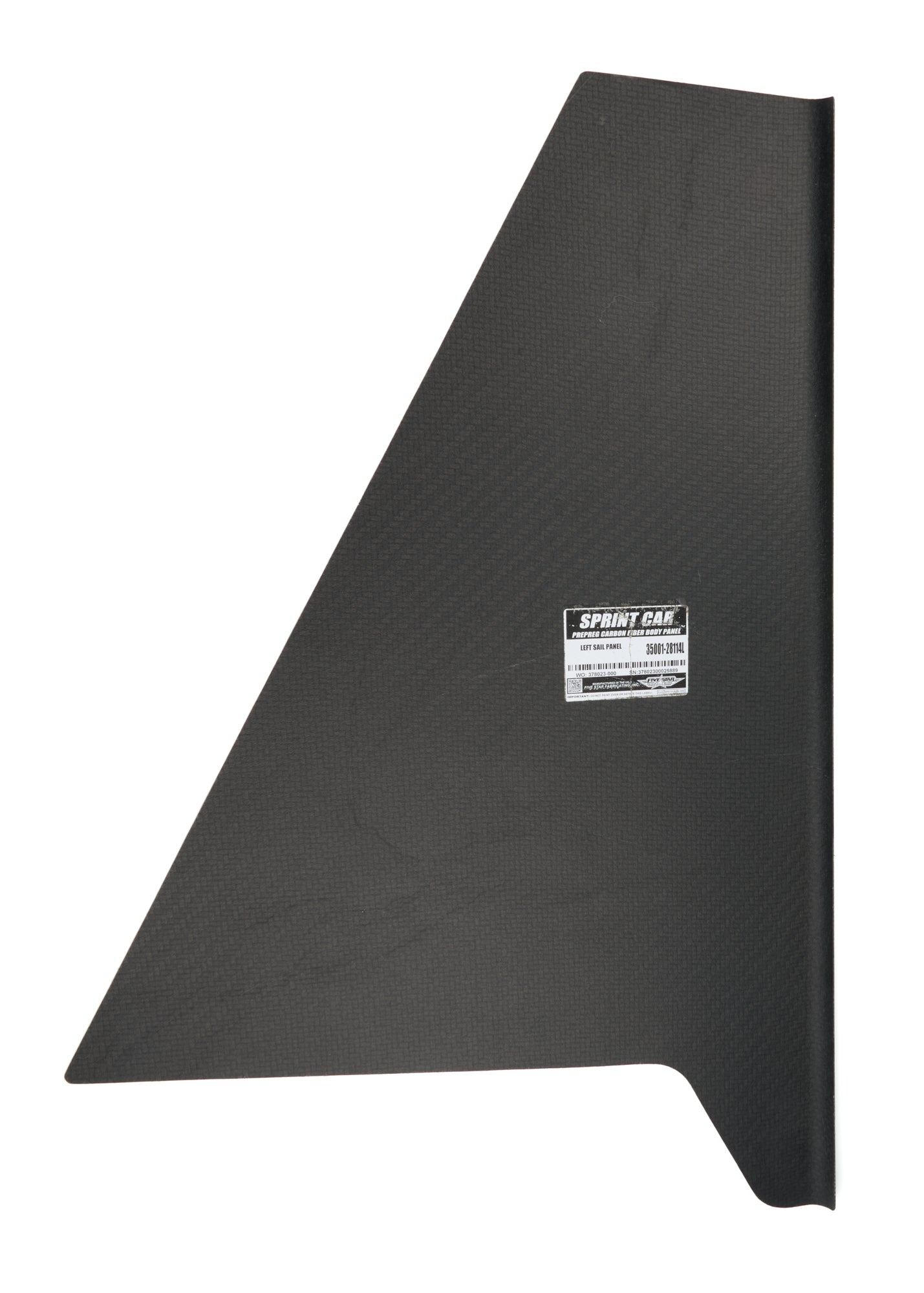 Five Star Sprint Car Sail Panel 35001-28114L, Carbon Fiber
