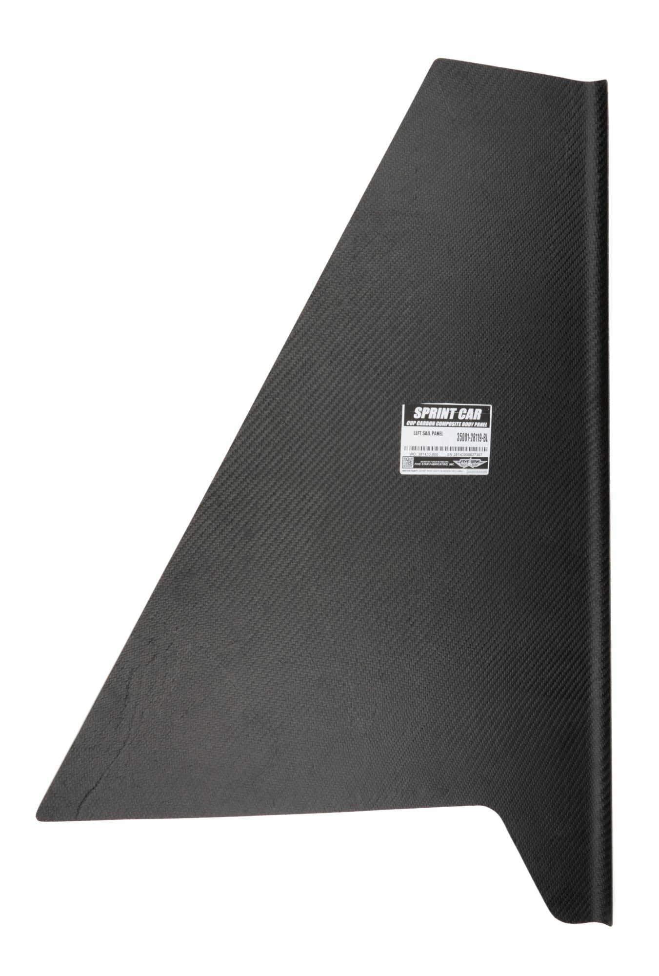 Five Star Sprint Car Sail Panel 35001-28119, Black (back)