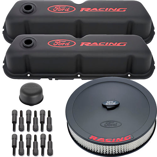 Ford Performance Engine Dress up Kit Black w/Ford Racing Logo 302-500