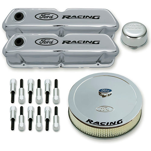 Ford Performance Engine Dress up Kit Chrome w/Ford Racing Log 302-510