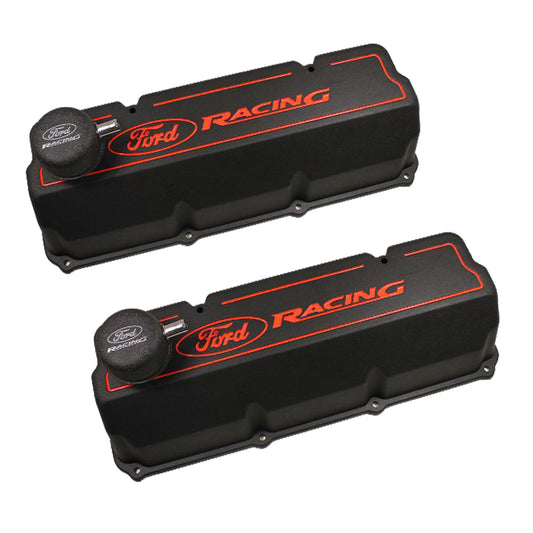 Ford Performance 351C Aluminum Valve Cover Set Black M-6582-Z351B