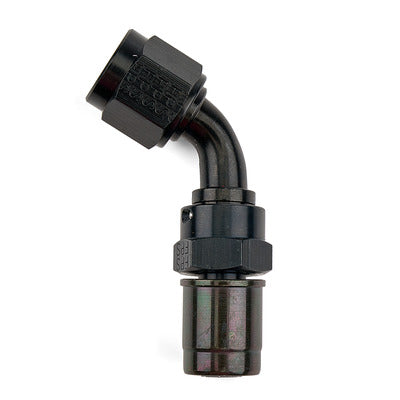 Fragola 6AN Real ST Crimp On 60-Degree Hose End Black