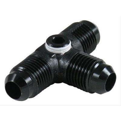 Fragola 6AN Male Tee Fitting w/1/8 FPT Port Black