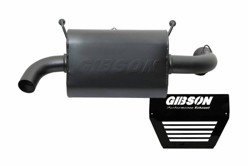 Gibson Single Exhaust Black Ceramic Polaris UTV 98020