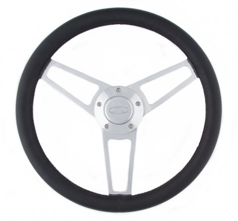 Grant 1903 Billet Series Leather Steering Wheel Ford Logo