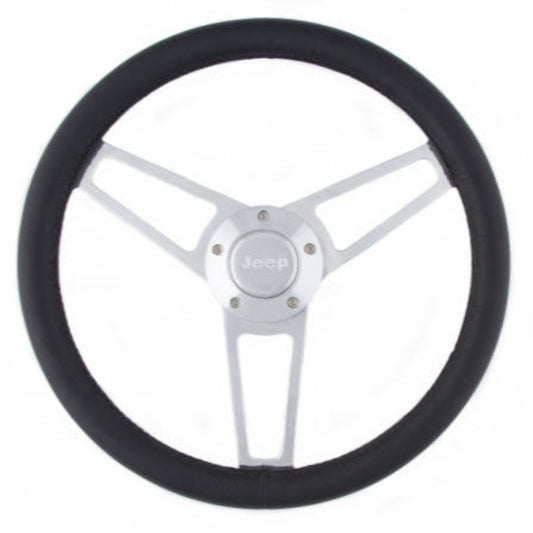 Grant 1904 Billet Series Leather Steering Wheel Jeep Logo