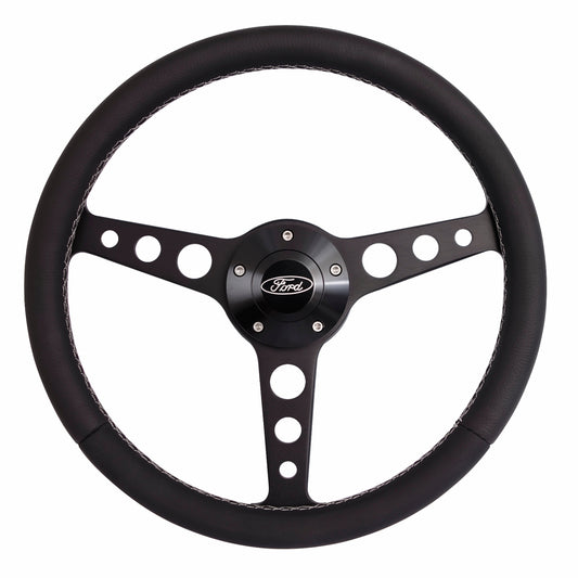 Grant 1927 Classic Series Black Steering Wheel Ford Logo/Install Kit