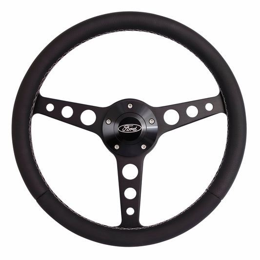 Grant 1928 Classic Series Black Steering Wheel Ford Logo/Install Kit