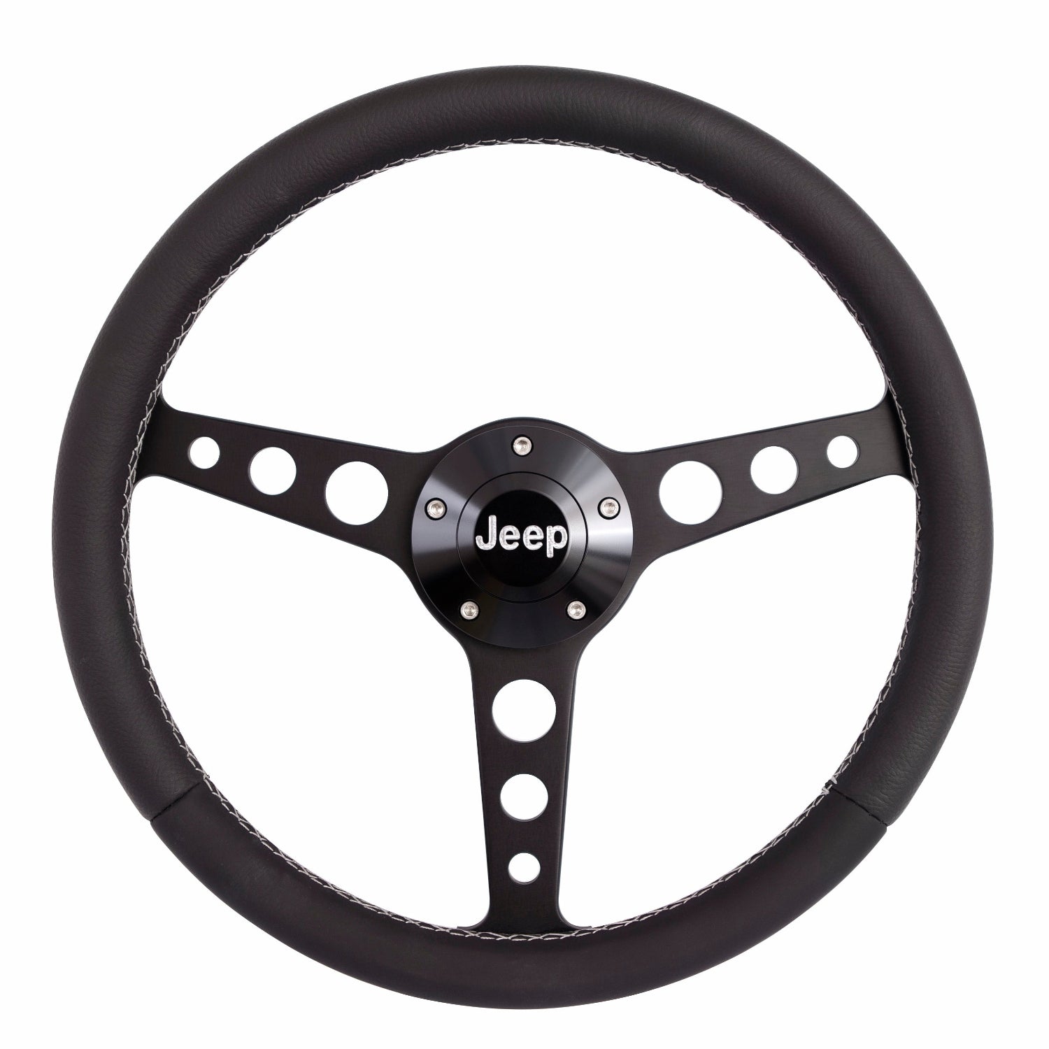Grant 1929 Classic Series Black Steering Wheel Jeep Logo/Install Kit