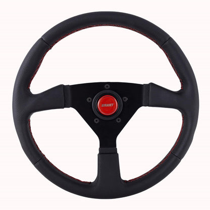 Grant Steering Wheel 13.75" Wrapped w/Red 625