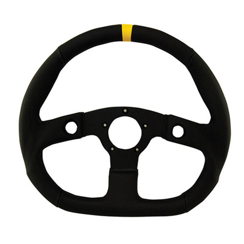 Grant 630 D-Shaped Diamond Grip Steering Wheel Black