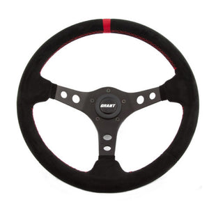 Grant 695 Suede Racing Steering Wheel w/Center Marker