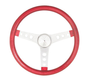 Grant 8445 Steering Wheel Metal Flake Red/Spoke Chrome 13.5"