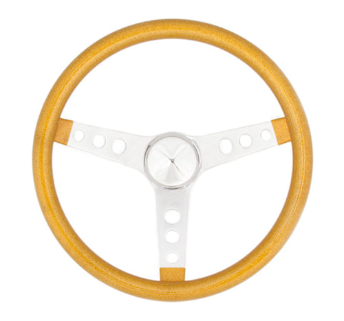 Grant 8447 Steering Wheel Metal Flake Gold/Spoke Chrome 13.5