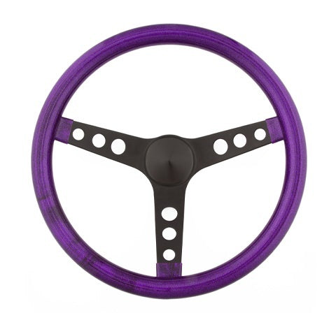 Grant 8453 Steering Wheel Metal Flake Purple/Spoke Black 13.5