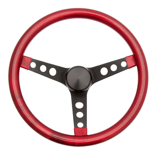 Grant 8455 Steering Wheel Metal Flake Red/Spoke Black 13.5