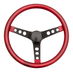 Grant 8455 Steering Wheel Metal Flake Red/Spoke Black 13.5"