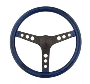 Grant 8456 Steering Wheel Metal Flake Blue/Spoke Black 13.5"