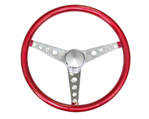 Grant 8465 Steering Wheel Metal Flake Red/Spoke Chrome 15