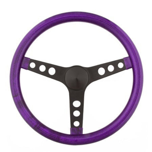 Grant 8473 Steering Wheel Metal Flake Purple/Spoke Black 15"