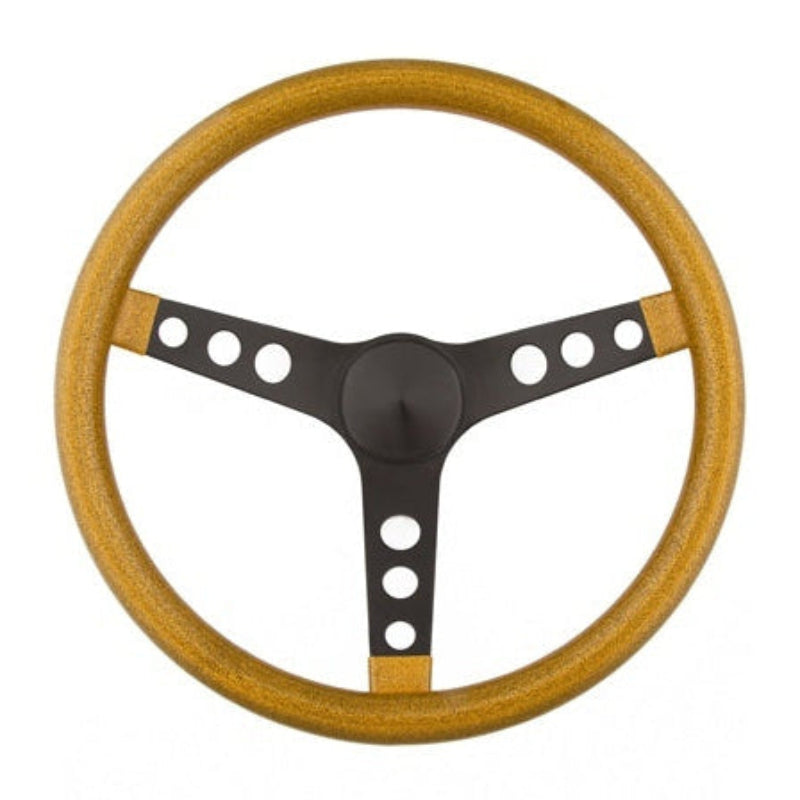 Grant 8477 Steering Wheel Metal Flake Gold/Spoke Black 15"