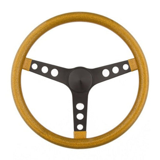 Grant 8477 Steering Wheel Metal Flake Gold/Spoke Black 15"