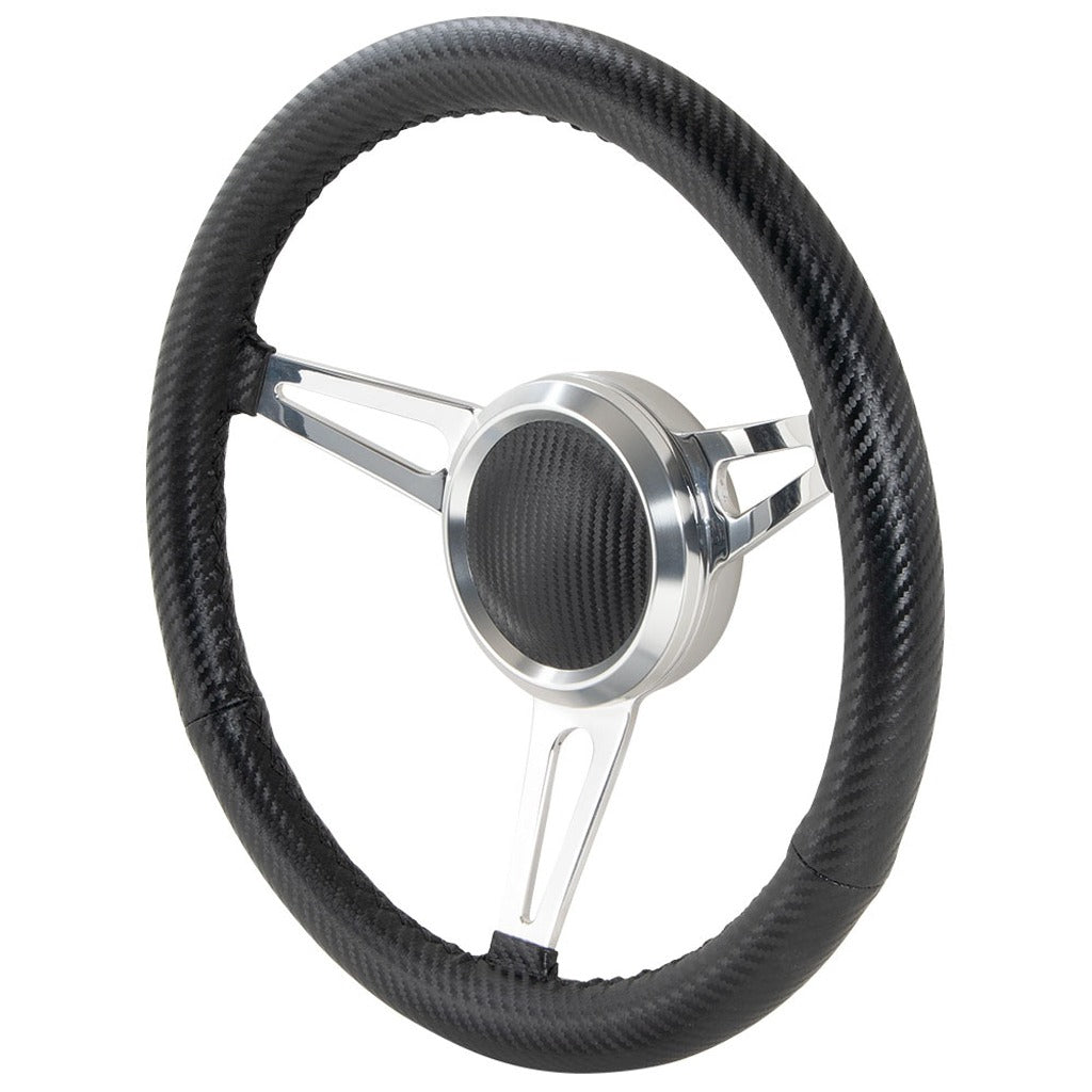 GT Performance Retro D-Shaped Cobra Style Steering Wheel 38-43448