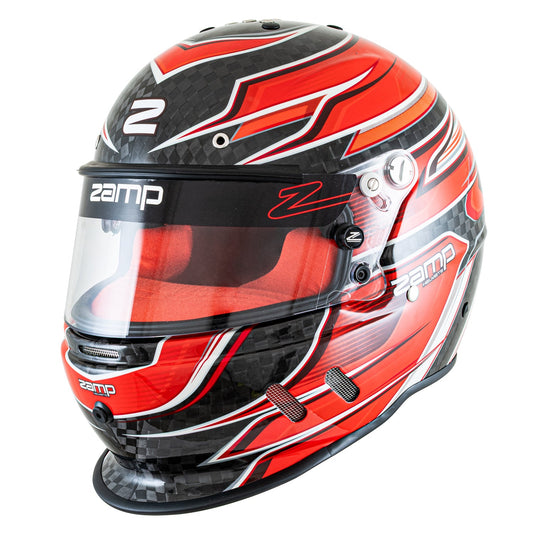 Zamp RZ-67D Carbon Helmet SA2025 (Fluorescent Red)