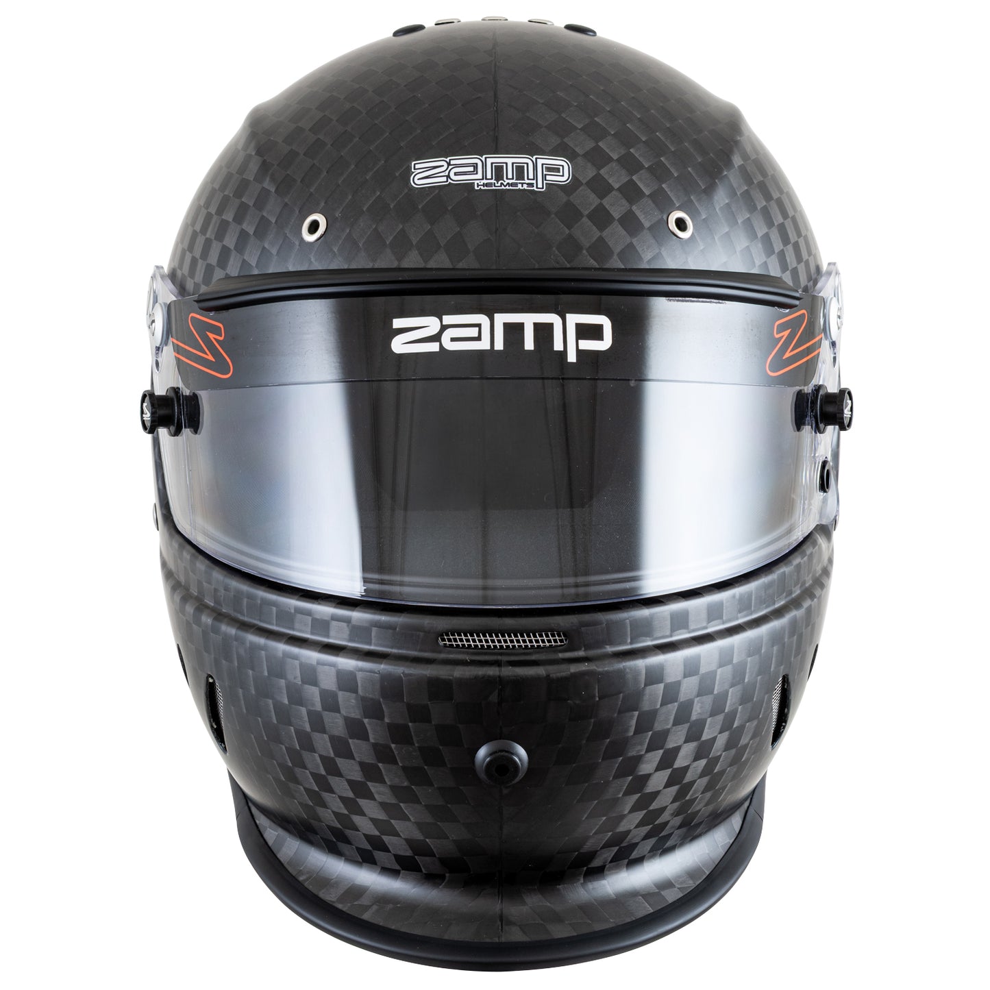 Zamp RZ-67D Dirt Carbon Helmet, SA2025 (Matte Carbon), Front