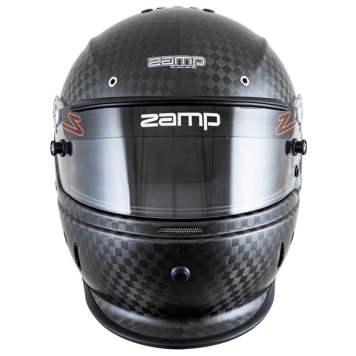 Zamp RZ-67D Dirt Carbon Helmet, SA2025 (Matte Carbon), Front