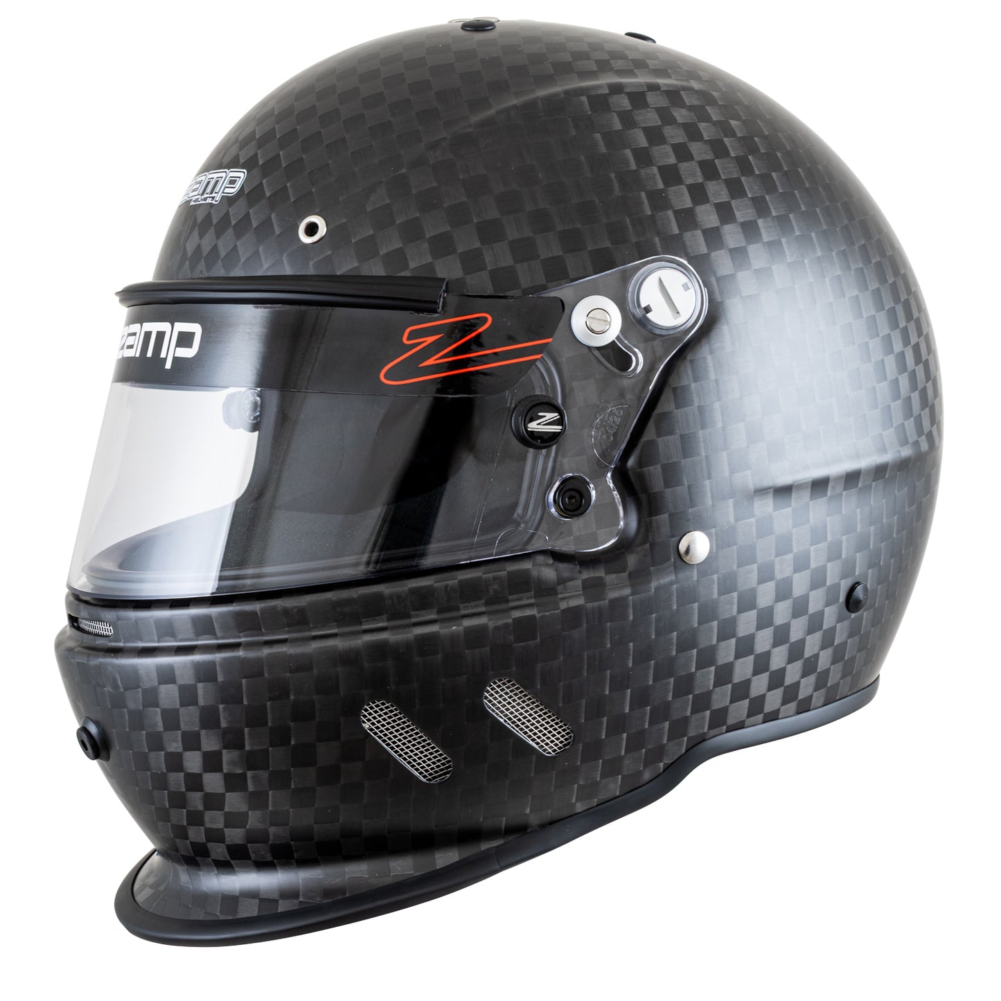 Zamp RZ-67D Dirt Carbon Helmet, SA2025 (Matte Carbon), Left Side