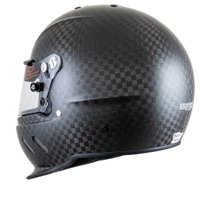 Zamp RZ-67D Dirt Carbon Helmet, SA2025 (Matte Carbon), Back