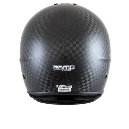 Zamp RZ-67D Dirt Carbon Helmet, SA2025 (Matte Carbon). Back