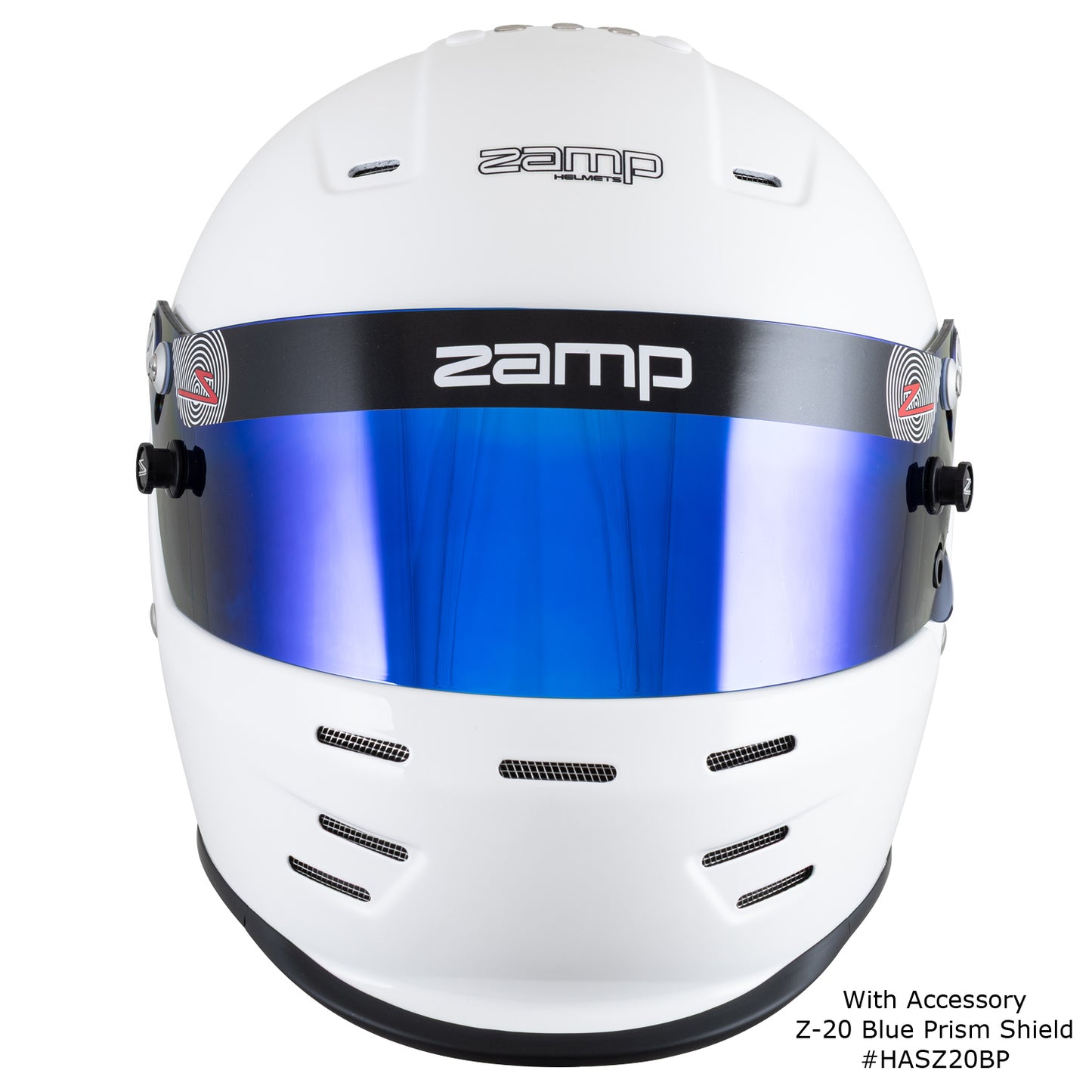 Zamp RZ-38 Helmet, SA-2025 (White), Front