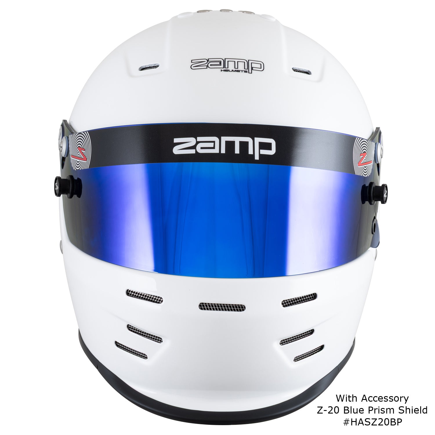 Zamp RZ-38 Helmet, SA-2025 (White), Front