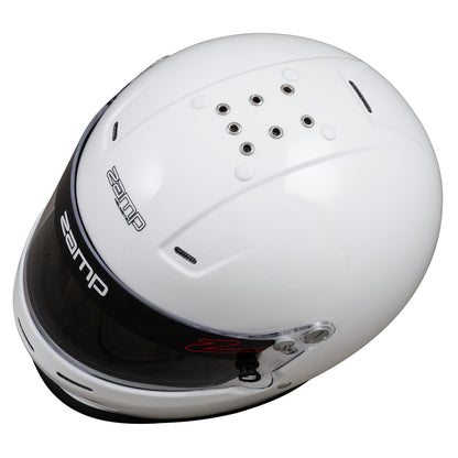 Zamp RZ-38 Helmet, Snell SA-2025 (White), Top View