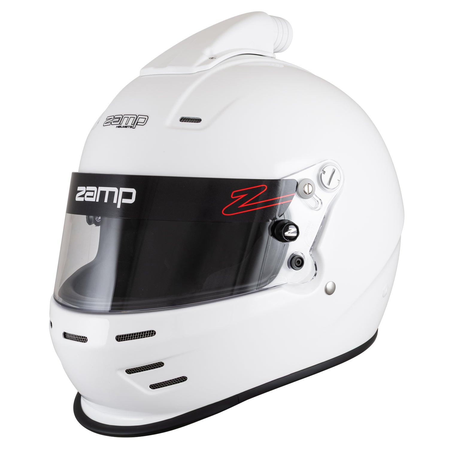 Zamp RZ-38 Helmet, SA-2025 (White), shown with optional top air