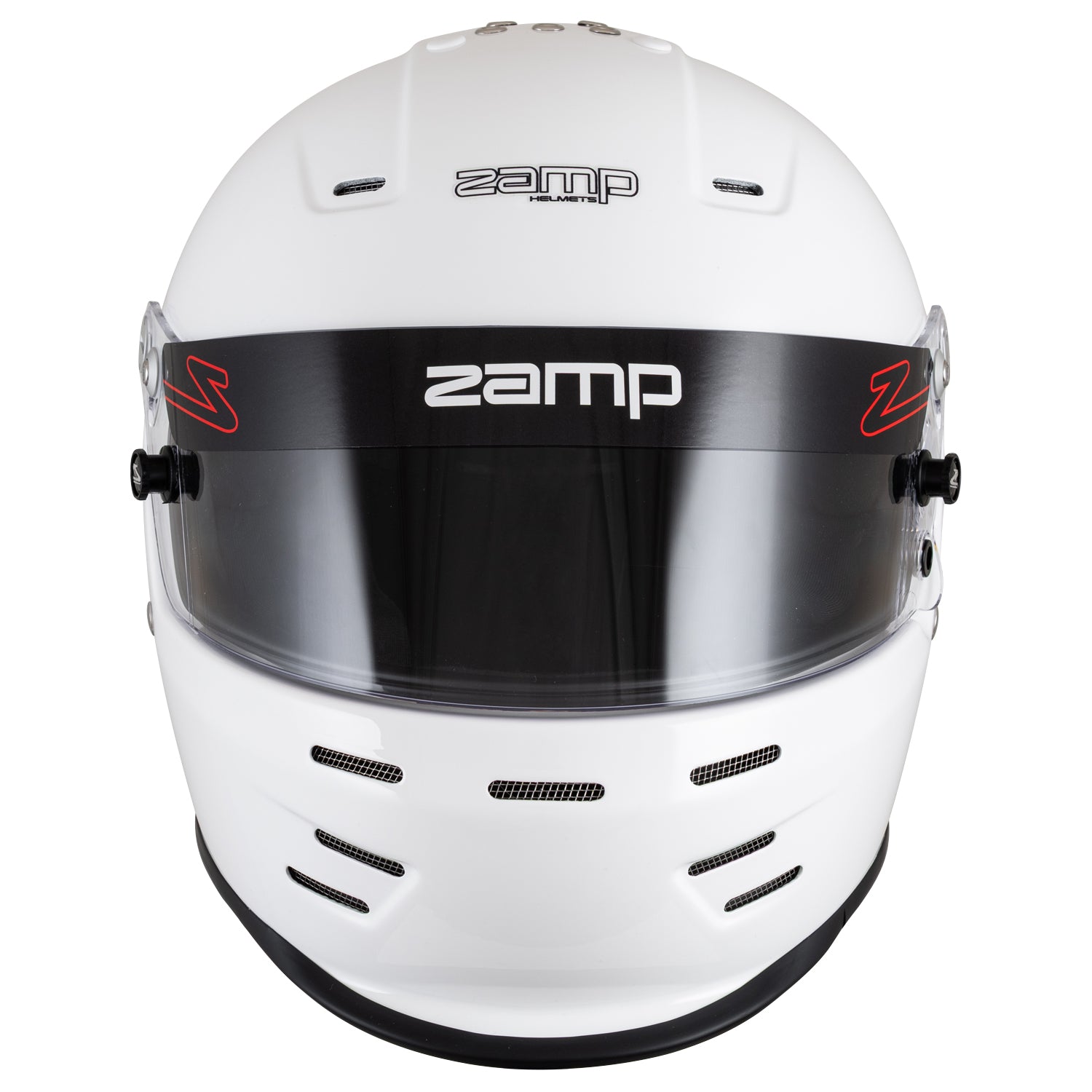 Zamp RZ-38 Helmet, SA-2025 (White), Front 