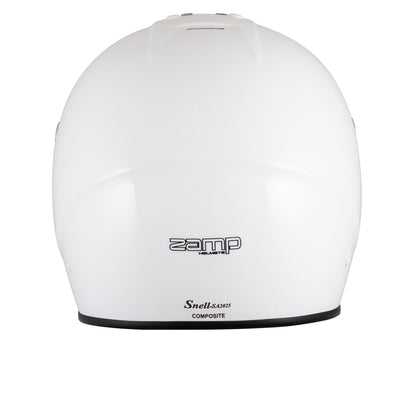 Zamp RZ-38 Helmet, SA-2025 (White), Back