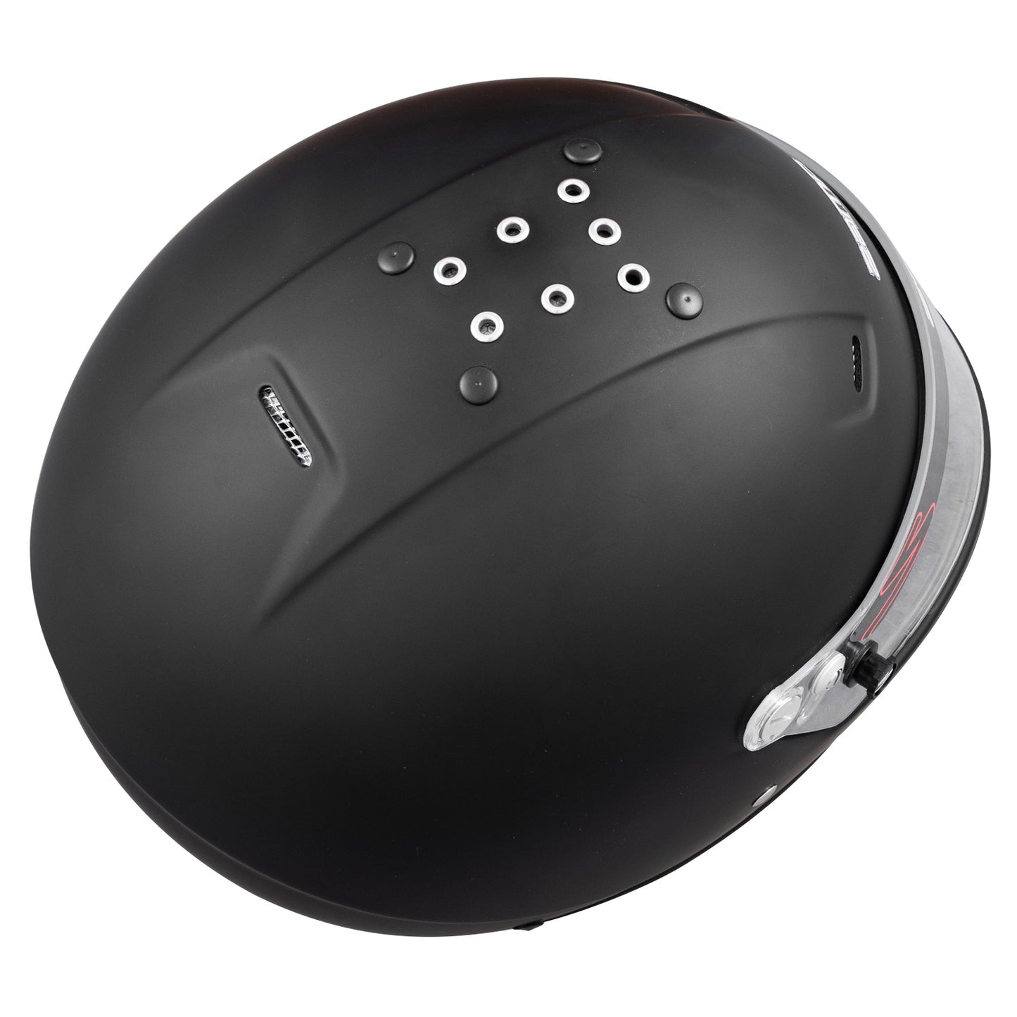 Zamp RZ-57V Helmet, SA-2025 (Matte Black), Top
