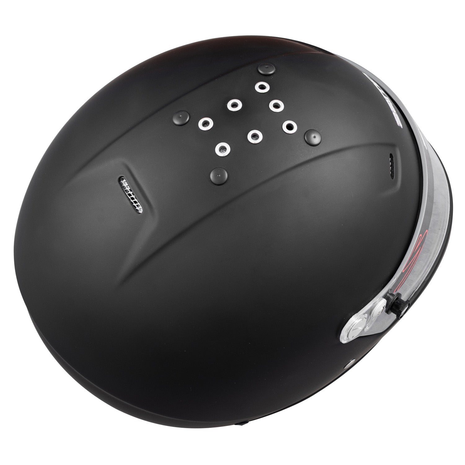 Zamp RZ-57V Helmet, SA-2025 (Matte Black), Top