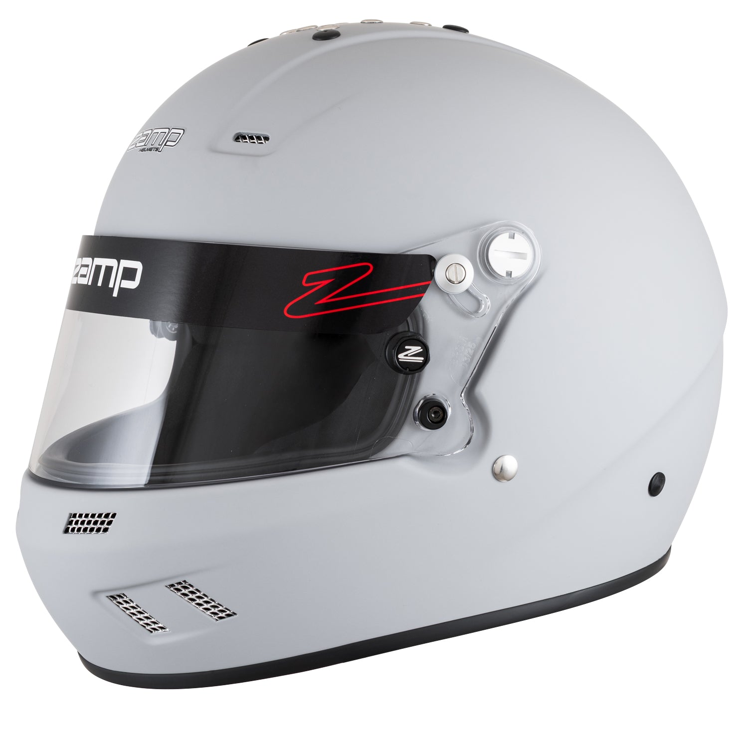 Zamp RZ-57 V Race Helmet (Gray) SA2025, Left Side