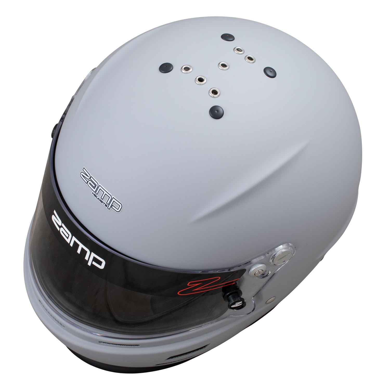 Zamp RZ-61S Helmet (Matte Gray), Top