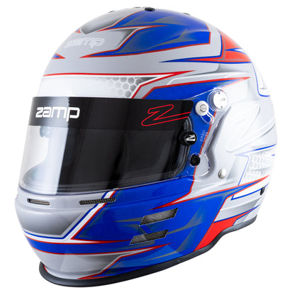 Zamp RZ-61S Helmet - Snell SA2025 (Graphic Red/Blue)
