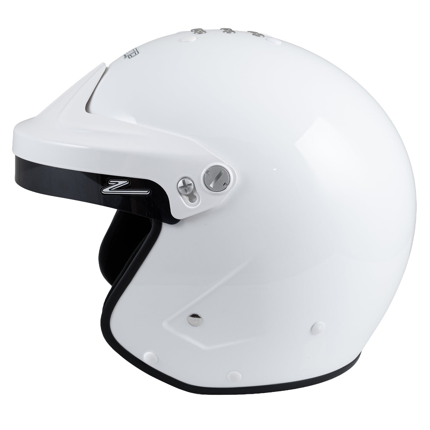 Zamp RZ-19F Open Face Helmet, FIA 8859-2024 & Snell SA2025 (view of Left Side)