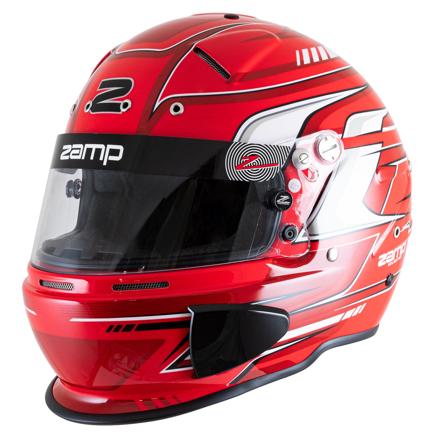 Zamp RZ-70S Graphic Helmet (Red Graphic)