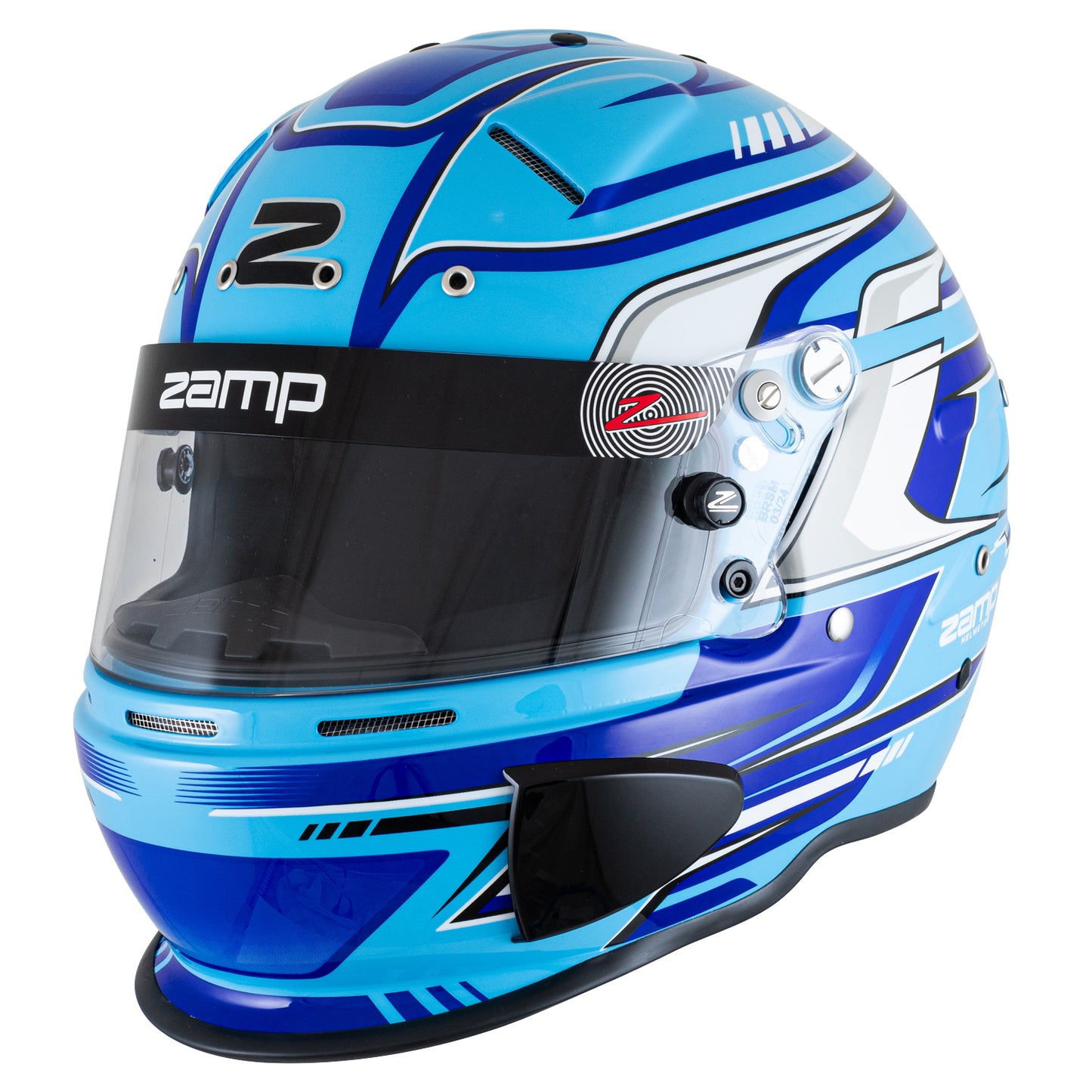 Zamp RZ-70S Graphic Helmet (Blue Graphic)